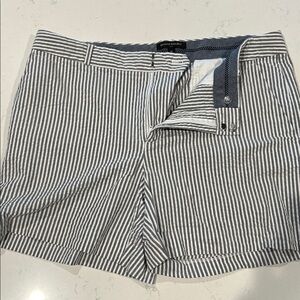 Banana Republic Navy and White Striped Shorts